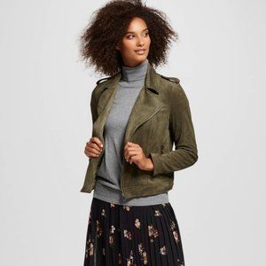 Women's Hunter Green Moto Jacket - Who What Wear